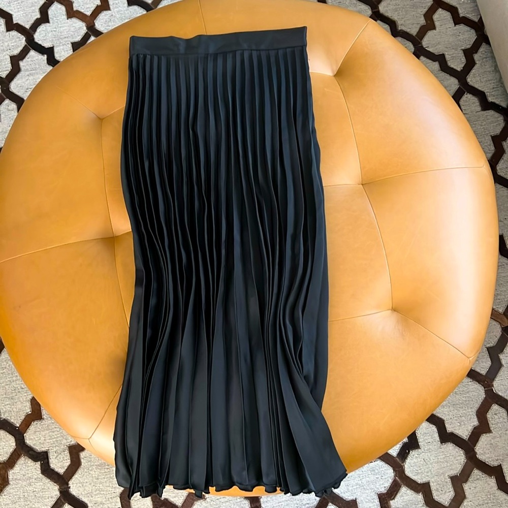 NWT Zara Black Pleated skirt